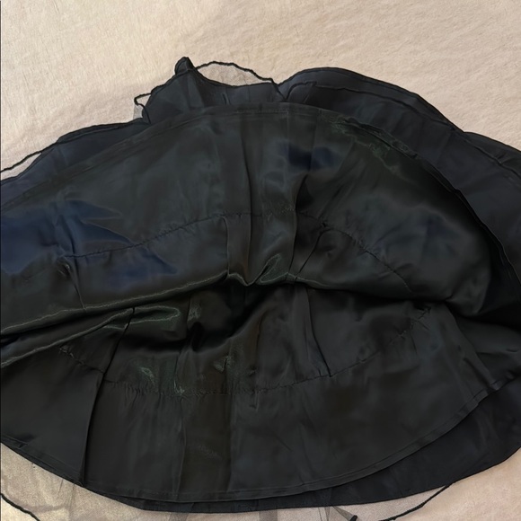 J Crew Black girls Silk Black Skirt with Bow Tie Front size XS - Picture 14 of 15